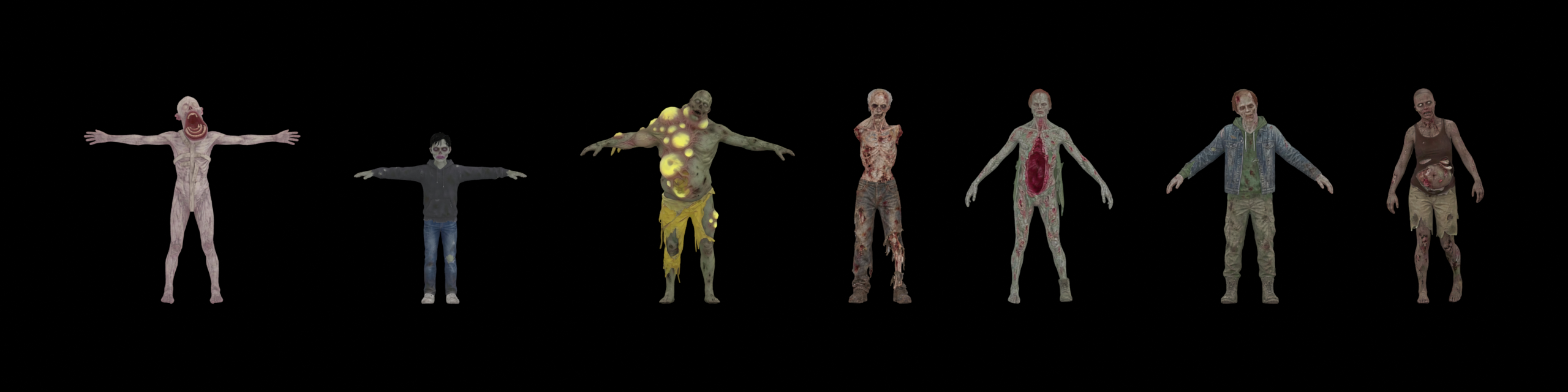 Front view of the second zombie kit