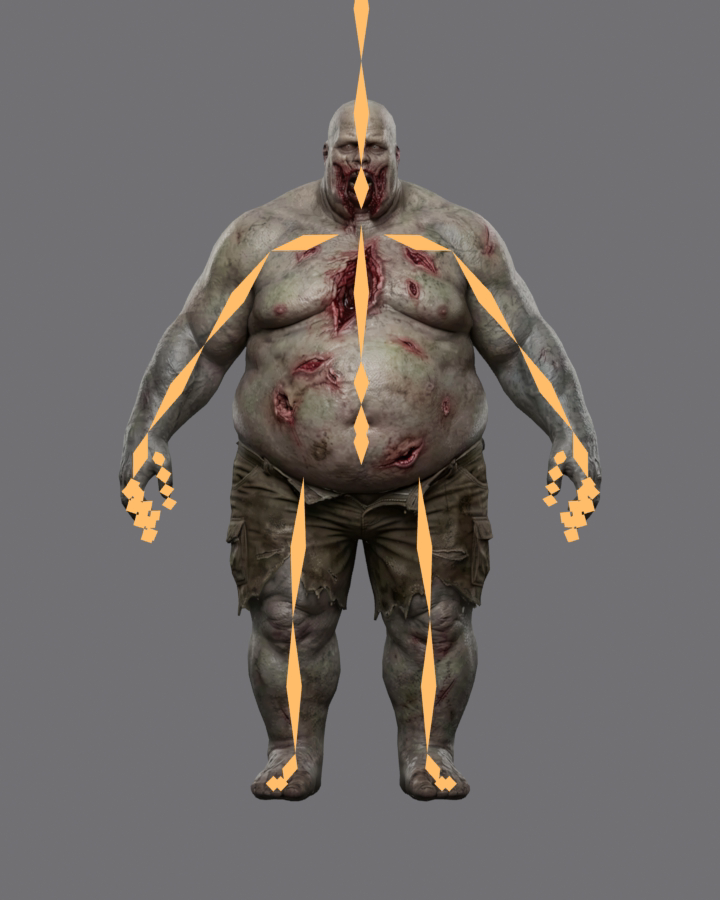 Heavy zombie skeleton